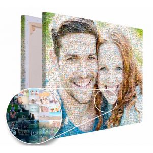 Fotomosaik auf Leinwand Mosaik Bild erstellen Pimavo