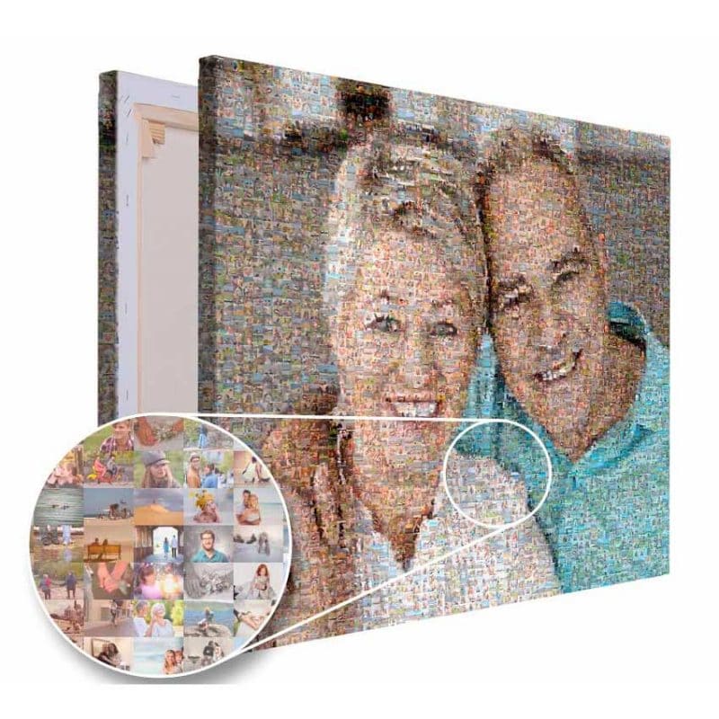 Ein Geschenk zum 40. Hochzeitstag - Fotomosaik