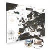 Europakarte Schwarz Weiss Gross XXL Pinnwand Leinwand