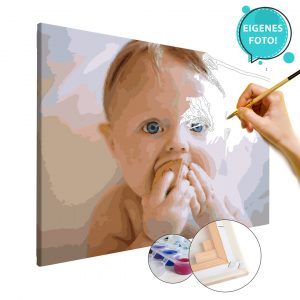 Malen nach Zahlen Foto Ihres Kindes