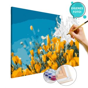 Malen nach Zahlen eigenem Bild Blumen