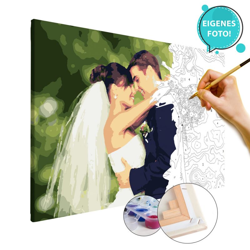 Malen nach Zahlen eigenes Foto Bild Geschenke zum Hochzeitstag