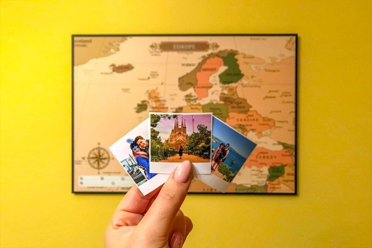 Europakarte auf der Wand Bewertung